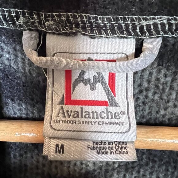 Avalanche Camo Fleece Quarter Zip Jacket Long Sleeve Casual Men's Medium - Picture 5 of 9